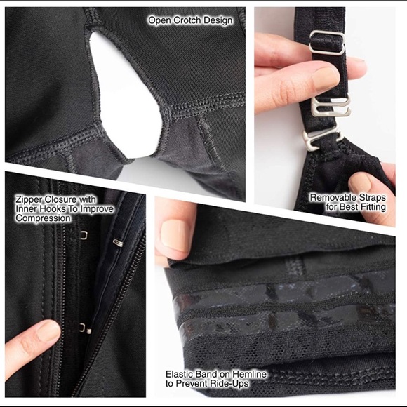 *New* Black Faja full body shaper waist trainer shaper - Picture 4 of 11